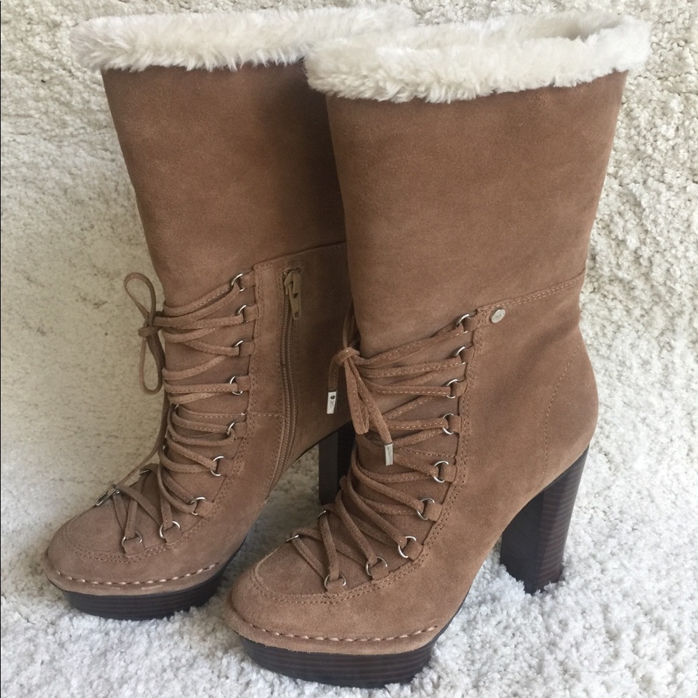 Calvin Klein Faux-Fur Cold Weather Booties